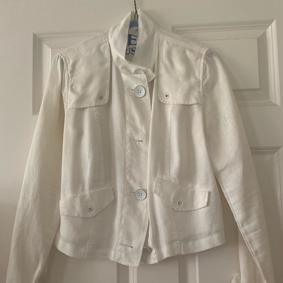 CAbi ivory linen jacket - Picture 1 of 3